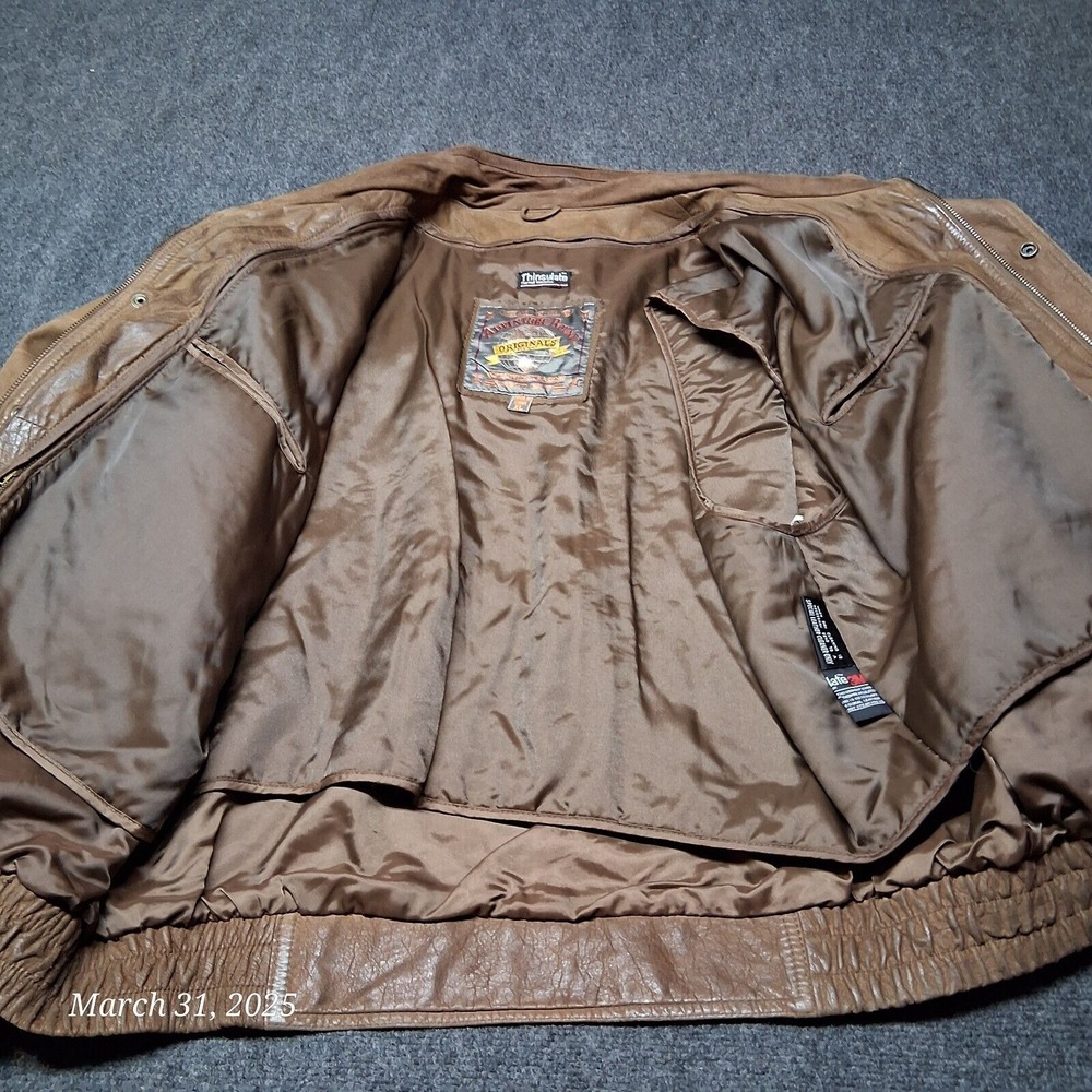 Vintage Wilsons Leather Adventure Bound Jacket Men Size XL  Boxy Aviator‎ - Picture 7 of 9